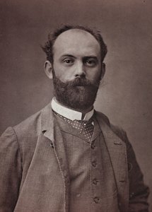 Album Artistique et Biographique, 6e jaar, Salon 1885; portret van de Franse schilder Ernest Bordes (1852-1914)