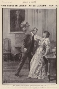 Engelse acteurs George Alexander en Irene Vanbrugh in een productie van Arthur Wing Pinero