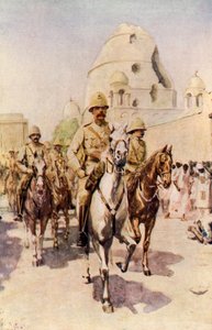 Lord Kitchener betreedt Omdurman na de slag