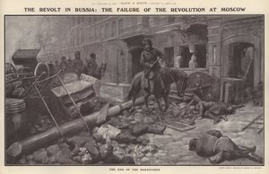 De Opstand in Rusland: Het falen van de revolutie in Moskou door Charles Mills (after) Sheldon