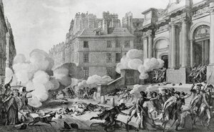 Napoleon Bonaparte onderdrukt de royalistische opstand voor de Eglise Saint-Roch in Parijs