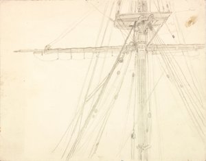 Mast en tuigage (detail) door Charles Napier Hemy