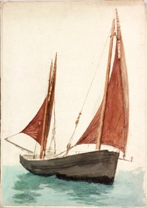 Vissersboot door Charles Napier Hemy