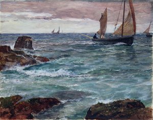 Op weg naar huis door Charles Napier Hemy