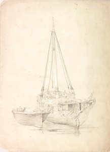 Oude Vissersboot en Dinghy