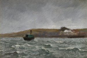 Zeegezicht met Sleepboot