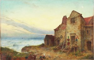 Zonsondergangschaduwen, 1865 door Charles Napier Hemy
