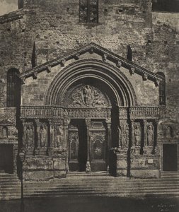 [Portaal van Saint-Trophime in Arles] door Charles Nègre