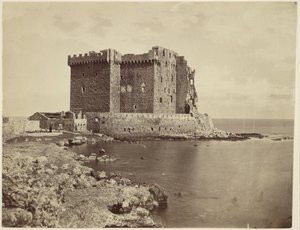 [Het kasteel op het eiland Saint-Honorat, vlakbij Cannes / Le château de île Saint-Honorat, près de Cannes