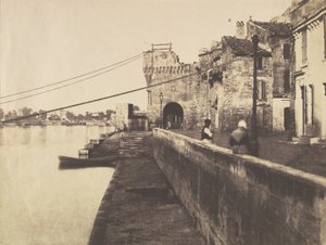 Arles, Porte des Châtaignes door Charles Nègre