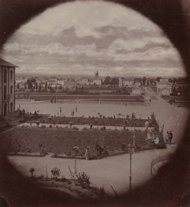 Keizerlijk asiel van Vincennes, gezien vanuit Charenton, 1858-59