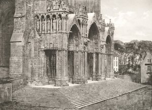 Kathedraal van Chartres - Zuidportaal 12e eeuw, ca. 1854, gedrukt ca. 1857