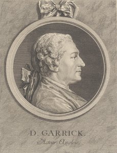 Portret van David Garrick, 1764 door Charles Nicolas Cochin