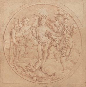 Allegorie van Roem door Charles Nicolas Cochin II