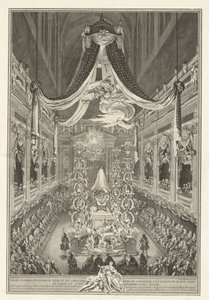 Begrafenis van Élisabeth Thérèse de Lorraine door Charles Nicolas Cochin II