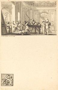 Putti die het Interieur van een Herenhuis Voorbereiden