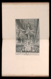 Begrafenis van Marie Thérèse van Spanje, Dauphine van Frankrijk, in de kerk van Notre Dame, Parijs