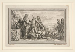 Le Roi arme le Dauphin a Fontenoy (De Koning Bewapent de Dauphin bij Fontenoy)