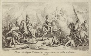 Overwinning van Roger I, graaf van Carcassonne, op Oliba Cabreta, 981 door Charles Nicolas II Cochin