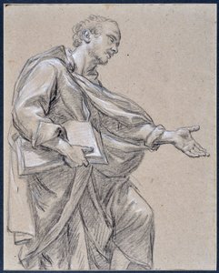 Gedrapeerde figuur met een boek door Charles Parrocel
