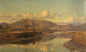 Oude Wigtown Kade en Cairnsmuir, c.1890 door Charles Parsons Knight