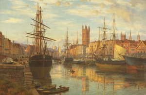 De drijvende haven, Bristol door Charles Parsons Knight