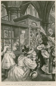 De wassen beelden in de Islip-kapel in Westminster Abbey door Charles Paul Renouard