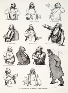 Een toespraak van M. Gambetta: Gebaren en houdingen, uit Geschiedenis van de Derde Republiek, Vol. I, de Politieke Geschiedenis