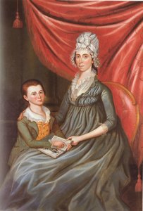 Eleanor Conway Hite en zoon, James Madison Hite door Charles Peale Polk