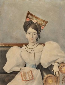 Mevrouw Lucia Carranza de Rodríguez Orey door Charles Pellegrini
