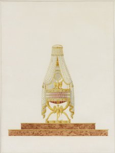 Ontwerp van de wieg voor Zijne Majesteit de Koning van Rome, 1811