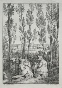 De Picknick door Charles Philibert Lasteyrie du Saillant