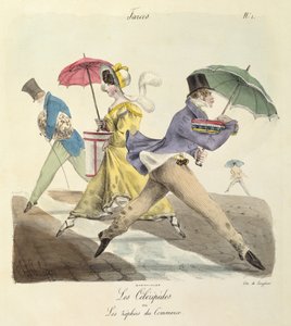 De Celeripedes of, De Zefieren van de Handel door Charles Philipon