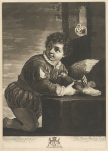 [Jongen met vogel]