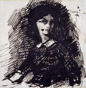 Portret van Jeanne Duval door Charles Pierre Baudelaire
