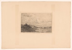 Zicht op de Seine bij Honfleur