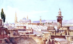 Een Uitzicht op Damascus door Charles Pierron