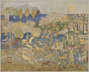 Heuvelstad, ca. 1928 door Charles Prendergast
