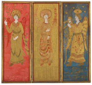Drie-Panelen Scherm (achterkant), ca. 1916-17 door Charles Prendergast