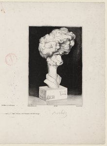 Hector Berlioz door Charles Ramelet (1805-1851) naar een buste van Jean-Pierre Dantan (1800-1869)