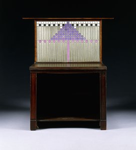 Een Schrijfkabinet Ontworpen voor Walter W. Blackie Esq., Hill House, Edinburgh door Charles Rennie Mackintosh