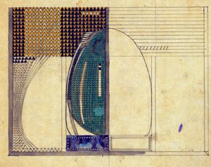 Ontwerp voor W.J. Bassett-Lowke, 1916 door Charles Rennie Mackintosh
