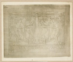 Erediploma, ontworpen voor de Glasgow School of Art Club, 1894-95