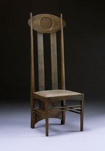 Zeldzame en belangrijke hoge stoel, ca. 1898-99