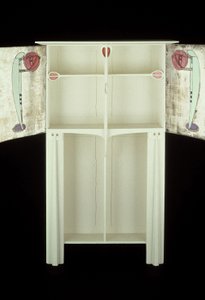 Witte kast ontworpen voor mevrouw Rowat, 1902 door Charles Rennie Mackintosh