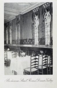Deel van muurschildering voor Cranston Tearooms, Buchanan Street, Glasgow