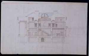 Ontwerpen voor Lough Crew House, County Meath, Ierland, c.1825