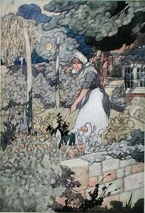 Een cottage tuin, gepubliceerd in 1912 door Charles Robinson