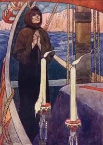 Een monnik kreeg in een visioen te horen dat hij de botten van Andreas aan boord van een bepaald schip moest nemen