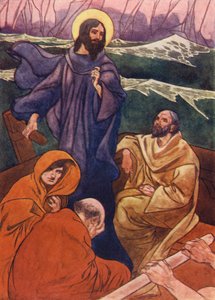 Hierop kropen de discipelen onderin de boot door Charles Robinson